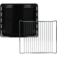Vhbw - 1x baking tray, 1x oven rack (2 Part Set) for various Ovens - 42.2 x 37 x 5 cm