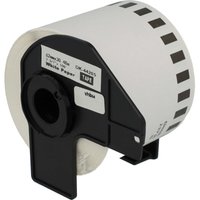 Vhbw - 1x Label Roll with Holder 62mm x 30.48m (1 Label) compatible with Brother pt QL500BW Label Maker - Premium, Removable