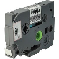 Vhbw - Label Tape compatible with Brother pt 1010NB, 1010NB, 1010R1, 1080 Label Printer 4m x 12 mm, Black on Transparent, Laminated
