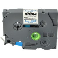 Vhbw - Label Tape compatible with Brother pt D600, D600VP, P700, H100LB, H100R, E100, E100VP Label Printer 8m x 6 mm, Blue on White