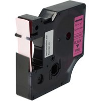 Vhbw - 1x Label Tape compatible with Dymo LabelMaker pc ii Label Printer 3m x 12 mm, Black on Luminous Pink