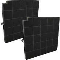 vhbw 2x Activated Carbon Filter compatible with Electrolux EFCV9029X Extractor Hood - 26.5 x 25.8 x 1.8 cm