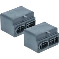 vhbw 2x Air Filter compatible with Liebherr EWTDF2353-20B, EWTDF2353, EWTDF2353-20C, EWTDF1653-20K, EWTDF1653-21A Fridge - Activated Carbon