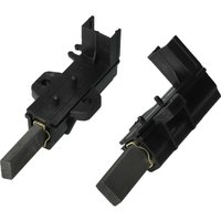 Vhbw - 2x Carbon Brush with Holder compatible with Indesit WISN81 F053546, WISN82 F053543, WIUE10 F039742, WIUN100 F053542 washing machine, Black