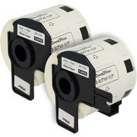 Vhbw - 2x Label Roll with Holder 62mm x 29mm (800 Label) Replacement for Brother DK-11209 for Label Maker