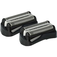 2x Replacement Shaver Heads compatible with Braun Old Generation 310, 300, 330, 320, 350, 340, 370, 360, 350cc Electric Shaver - Colour: black - Vhbw