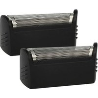 2x Shaver Foil compatible with Braun 2560, 2540, 2540s, 2040, 2060, 5596, 5462, 5459, 5461 Electric Shaver + Frame, Black/Silver - Vhbw