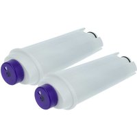 Vhbw - 2x Water Filter compatible with DeLonghi ecam 21.110.W, ecam 21.117.B Coffee Machine, Espresso Machine - White