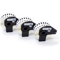 Vhbw - 3x Label Roll with Holder 27mm x 30.48m (1 Label) compatible with Brother pt QL-710W, QL650TD, QL-700, QL-710 Label Maker