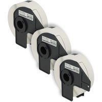 Vhbw - 3x Label Roll with Holder 29mm x 90mm (400 Label) compatible with Brother pt QL-820NWB Label Maker White