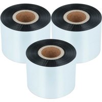 Vhbw - 3x Thermal Ribbon compatible with Datamax Honeywell E-4305P, E-4305L Label Printer, 50 mm x 300 m, Wax Resin, Black
