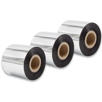 vhbw 3x Thermal Ribbon compatible with Valentin Vario 107/12, 104/8 Label Printer, 60 mm x 300 m, Wax-Plus, Black