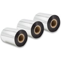 Vhbw - 3x Thermal Transfer Ribbon compatible with Valentin Genio 104, 144, 216 Printer Label Printer - Thermal Ribbon, 90 mm x 300 m, Black