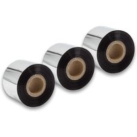 Vhbw - 3x Thermal Transfer Ribbon compatible with Zebra XiIII, XiIII plus Printer Label Printer - Thermal Ribbon, 50 mm x 300 m, Black
