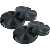 vhbw 4x Activated Carbon Filter compatible with Whirlpool 857867601120, 857867601900, 857867601910, 857867601901 Extractor Hood - 19.8 cm