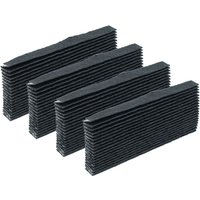 vhbw 4x Air Filter compatible with Electrolux LLT9VA52U, LLT9VB52U Fridge - Activated Carbon