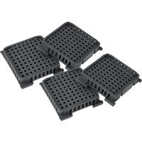 vhbw 4x Air Filter compatible with Liebherr CNsdd 5763-20B, CNsdd 5763-20C, CNsdd 5753-20B, CNsdd 5763-20A Fridge - Activated Carbon