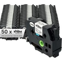 Vhbw - 50x Label Tape Replacement for Brother TZ-251, TZE-251 for Label Printer 8m x 24 mm, Black on White