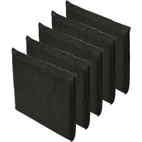 Vhbw - 5x Air Filter compatible with Juno JCZ94181, JDZ9468, JKU1128, JCF94181 Fridge - Activated Carbon