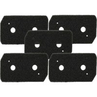 5x foam filter compatible with Bosch WTH83000FF/04, WTH83000CH/04, WTH83000CH/03, WTH83000FF/03, WTH83000FF/01, WTH83000CH/01 Tumble Dryer - Vhbw