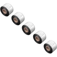 Vhbw - 5x Thermal Ribbon compatible with Godex RT860i, ZX1200i, RT730 Label Printer, 40 mm x 300 m, Wax Resin, Black