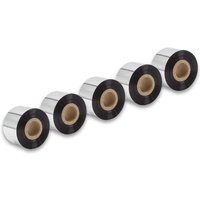 Vhbw - 5x Thermal Ribbon compatible with Printronix T5204, T5208, T5206, T4M Label Printer, 40 mm x 300 m, Wax-Plus, Black