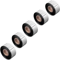 Vhbw - 5x Thermal Ribbon compatible with tsc MH240T, MH340T, MH340P, MH340 Label Printer, 30 mm x 300 m, Wax Resin, Black