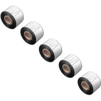 Vhbw - 5x Thermal Ribbon compatible with Citizen CL-S700, CL-S6621XL Label Printer, 40 mm x 300 m, Wax Resin, Black
