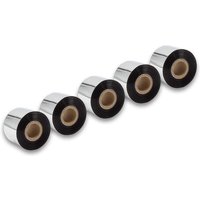 Vhbw - 5x Thermal Transfer Ribbon compatible with Zebra XiIII, XiIII plus Printer Label Printer - Thermal Ribbon, 50 mm x 300 m, Black