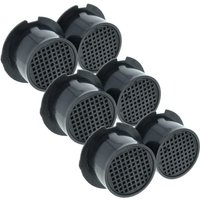 6x Air Filter compatible with Miele kwl 4912 Sed, kwt 4154 ug, kwl 4712 Sed, kwl 4812 s, kwl 4612 s Fridge - Activated Carbon - Vhbw