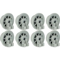 8x Basket Roller for Dishwasher Lower Basket Tray Replacement for Quelle 00838367, 00916189, 01808286 for Dishwasher - Diameter 35 mm - Vhbw