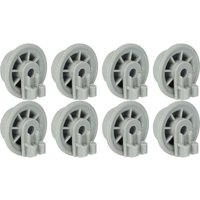 Vhbw - 8x Basket Roller for Dishwasher Lower Basket Tray Replacement for Siemens BSGH00170838, BSGH00183955 for Dishwasher - Diameter 35 mm