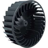 Fan Propeller compatible with Whirlpool TRKAEco6590, TRKAEco6580, TRKAEco580 Tumble Dryer, Clothes Dryer - 17.8 cm Turbine, Black - Vhbw
