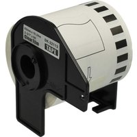 Vhbw - Label Roll with Holder 62mm x 15.24m compatible with Brother P-Touch ql 820 Series Label Maker - Self-Adhesive