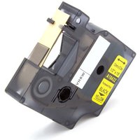 Vhbw - Label Tape compatible with 3M PL300, PL100, PL200 Label Printer 5.5m x 12 mm, Black on Yellow, Vinyl