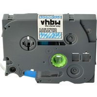 Vhbw - Label Tape compatible with Brother pt 900, 9200, 7600VP, 900BTS, 900F Label Printer 8m x 6 mm, Blue on Transparent, Laminated