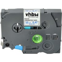 Vhbw - Label Tape compatible with Brother pt D210, D210BK, D200SN, D201, D201CS, D202, D200VP Label Printer 8m x 12 mm, Blue on White