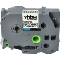 Vhbw - Label Tape compatible with Brother pt E550W, E550WVP, E800W Label Printer 8m x 24 mm, Black on Transparent, Extra Strong, Laminated