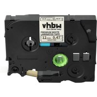 Vhbw - Label Tape compatible with Brother pt PT-9700PC, PT-9800PCN, PT-D200 Label Printer 5m x 12 mm, Gold on Premium White, Laminated