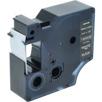 Vhbw - Label Tape compatible with Tyco T107M Label Printer 5.5m x 19 mm, White on Black, Vinyl