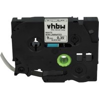 Vhbw - Label Tape Replacement for Brother TZE-N221 for Label Printer 8m x 9 mm, Black on White, plastic