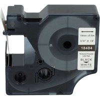 Vhbw - Label Tape Replacement for Dymo 18484 for Label Printer 5.5m x 19 mm, Black on White, Polyester
