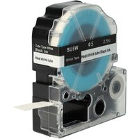 Vhbw - Label Tape Replacement for Epson LK-4WBA5, SU5W for Label Printer Black on White, Heat Shrink Tape, 5 mm