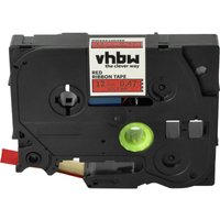 Vhbw - Label Tape Textile compatible with Brother pt 1100ST, 1120, 1130, 1150, 1150DX, 1160, 1100SBV Label Printer 4m x 12 mm, Gold on Red