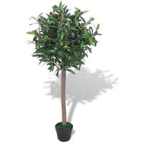 Artificial Bay Tree Plant with Pot 120 cm Green vidaXL