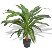 Artificial Dracaena Plant with Pot 90 cm Green vidaXL