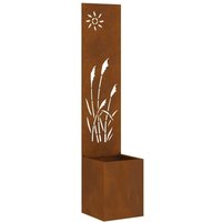 Garden Privacy Screen Rusty 32 x 140 cm Weathering steel vidaXL