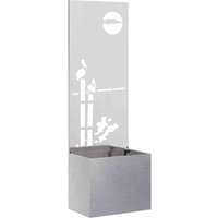Garden Privacy Screen Sliver 50 x 140 cm Stainless steel vidaXL