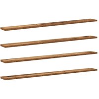 Bookshelf Board 4 pcs Brown 100 x 10 x 1.5 cm Engineered wood vidaXL