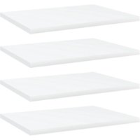 Bookshelf Boards 4 pcs White 40x30x1.5 cm Engineered Wood Vidaxl